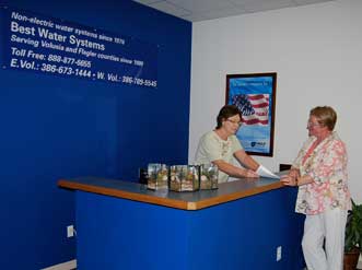 Water filter company provides service